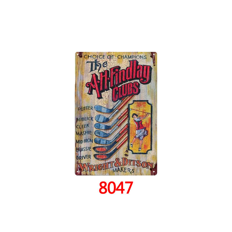 Tin Painting Bar Clothing Store Home Wall Decoration