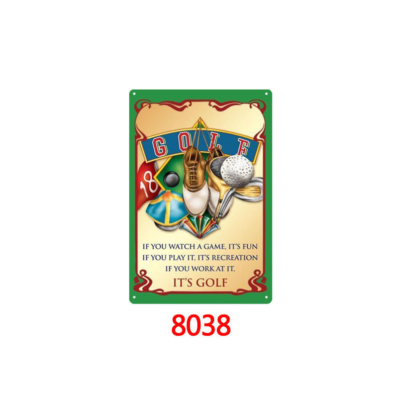 Tin Painting Bar Clothing Store Home Wall Decoration