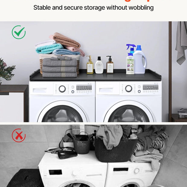 Washer & Dryer Countertop – 54" Wide Laundry Room Organizer