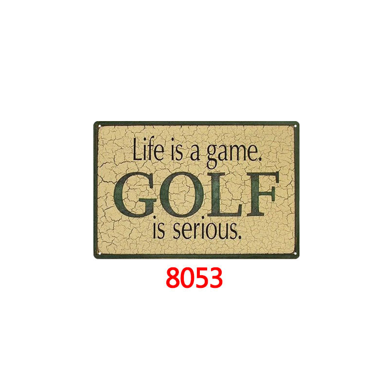 Tin Painting Bar Clothing Store Home Wall Decoration