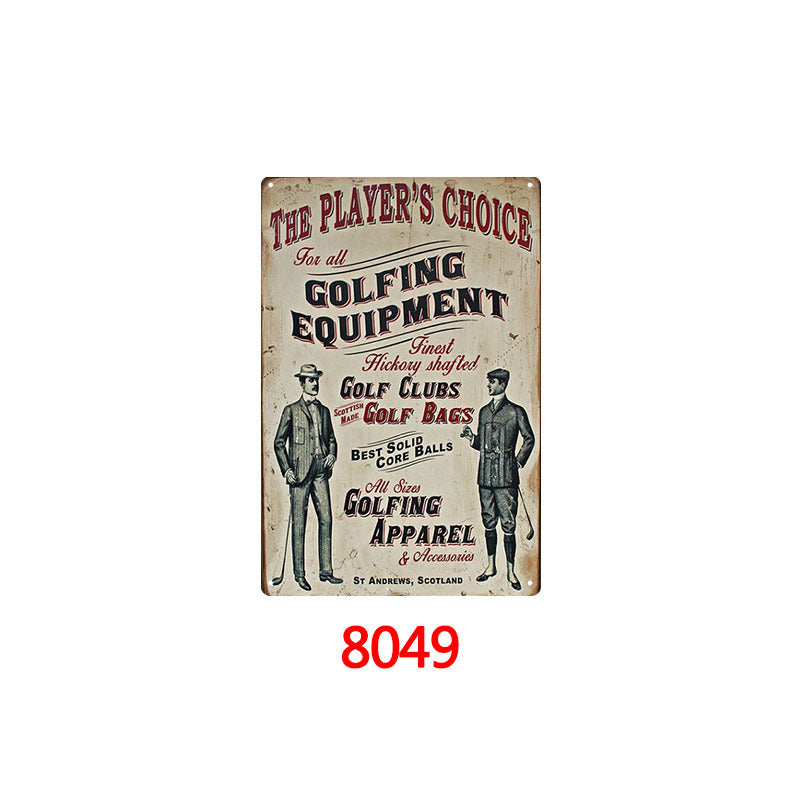 Tin Painting Bar Clothing Store Home Wall Decoration