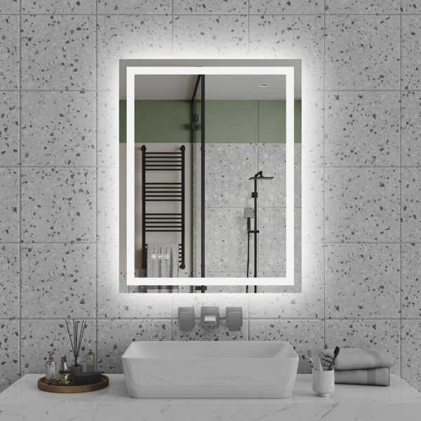 28 Inch X 36 Inch LED Bathroom Mirror