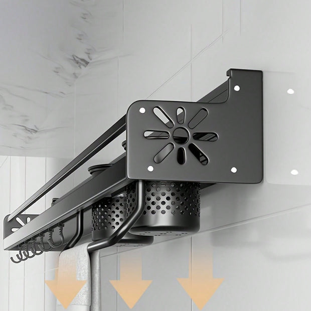 Wall-mounted Space-saving Kitchen Shelf, Non-penetrating Kitchen Wall-mounted Multi-functional Household Storage Rack
