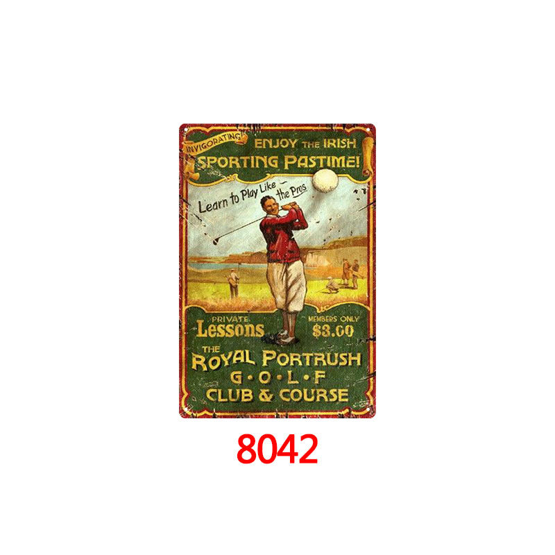 Tin Painting Bar Clothing Store Home Wall Decoration