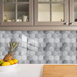 Hexagon Stick Kitchen Backsplash Tiles, Mosaic Tile Stickers Pvc Peel And Stick Backsplash Self Adhesive Decor For Kitchen Backsplash