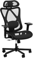 Mesh Office Chair,Ergonomic Office Chairs With Wheels,Adjustable Lumbar Support,Armrest,Headrest-Tilt High Back Desk Chair With Mute Wheel For Office, Home, Gaming