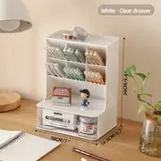 Durable 1-Piece Storage Box for School Desk Organization